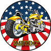 Custom Circular Vintage Retro Motorcycle Tin Metal Signs