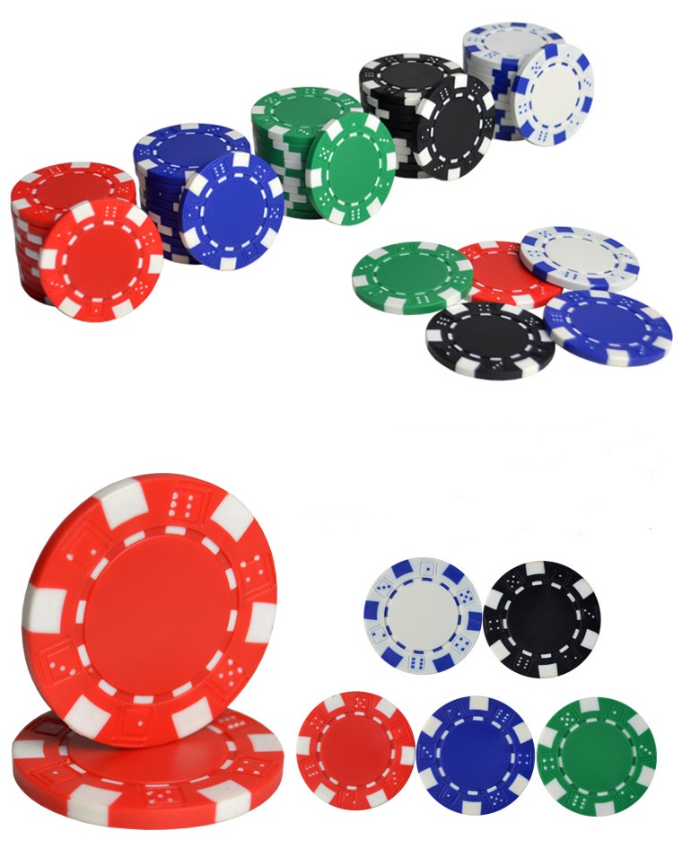 Plastic ABS Golf Ball Marker Poker Chip Set 