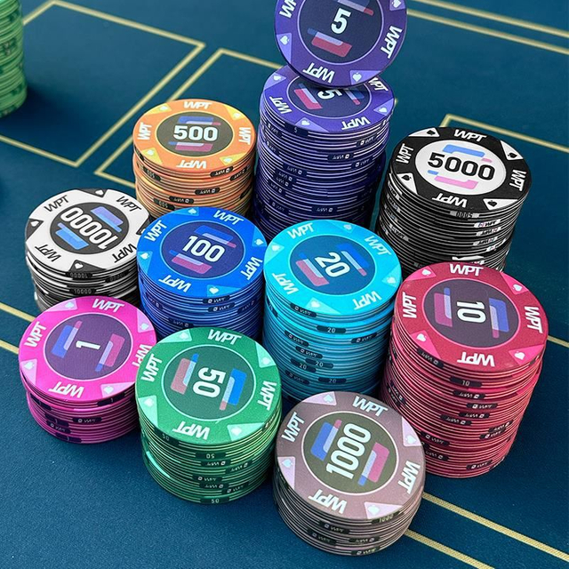 Printed Logo Ceramic Poker Chips for Playing Poker Game 