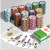 Custom Round Clay Poker Clips For Chess And Card Room