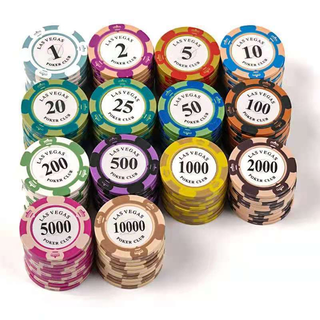 Custom Round Clay Poker Clips For Chess And Card Room