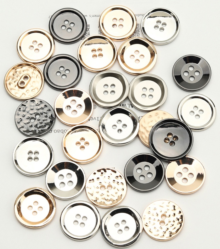 Round Metallic Buttons