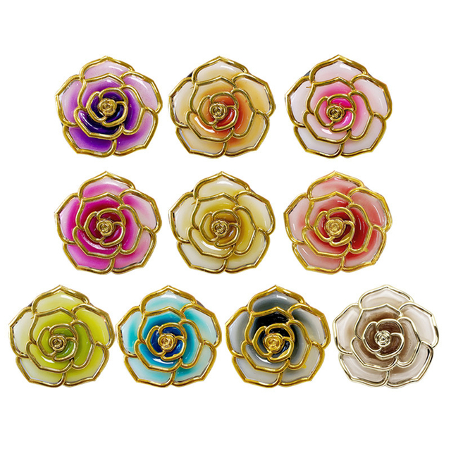 Custom Made Fashion Rose Flowers Women Snap Bag Hanger