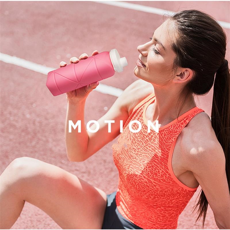 Silicone Foldable Drink Gym Travel Tumbler Cup 