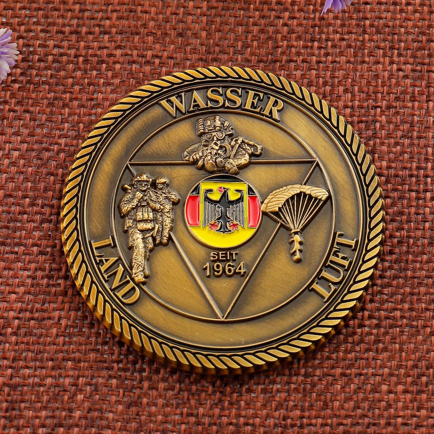 Antique bronze Challenge Coin