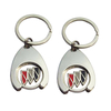 Customizable Metal Gift Shopping Trolley Token Coin Keychain
