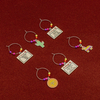 Party Cup Identifier Zinc alloy Wine Charms Glass Pendants
