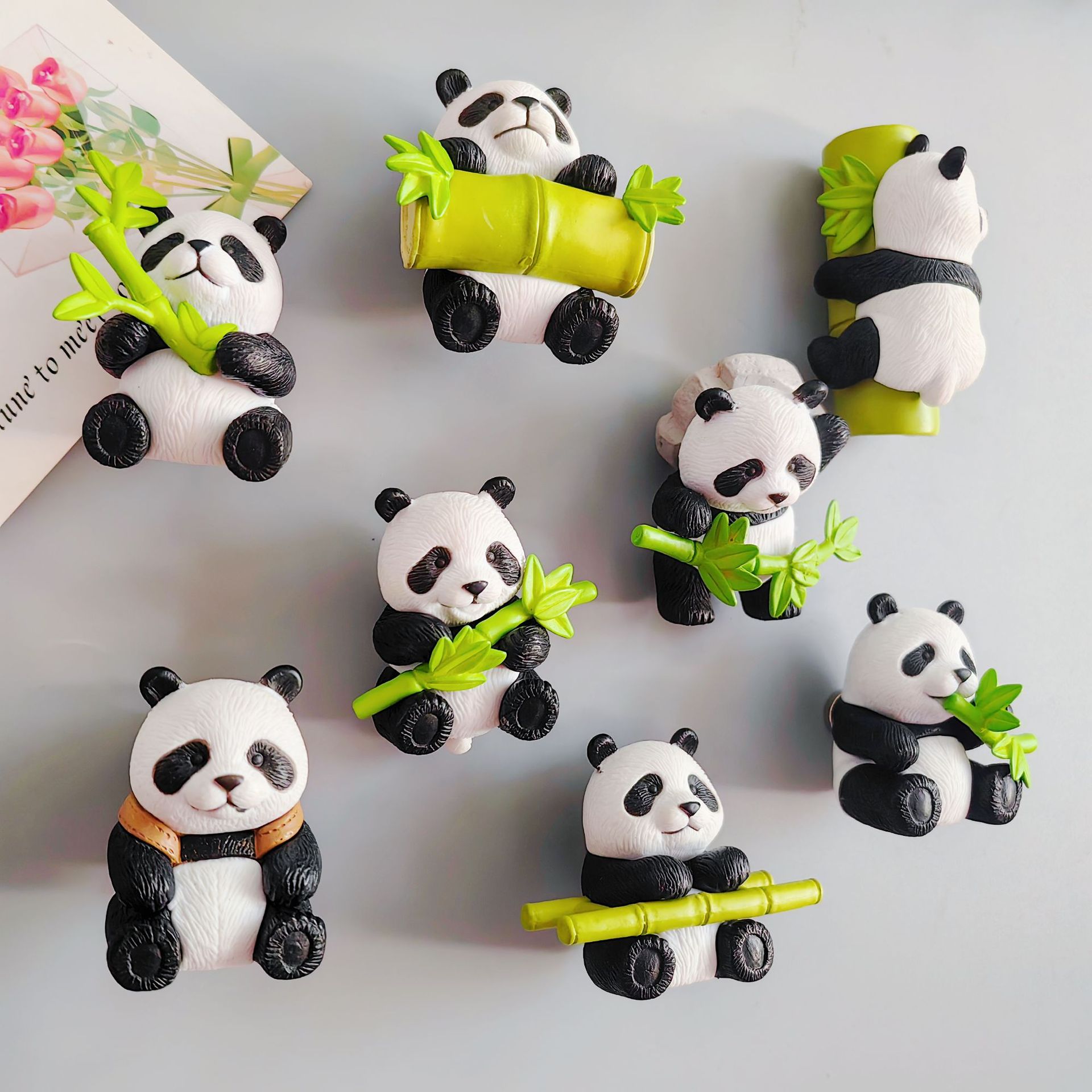 Panda soft pvc fridge magnet 
