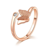 Fashion Jewelry Custom Metal Rhinestone Rings for Women