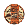 Custom Circular Vintage Retro Motorcycle Tin Metal Signs