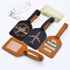 Wholesale Manufacturer Custom Printed PU Leather Luggage Tag
