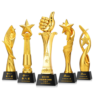 High Quality Enterprise Sales 3D Gold Resin Award Trophy 