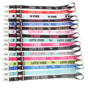 Custom Logo Printed Polyester Retractable Neck Lanyard