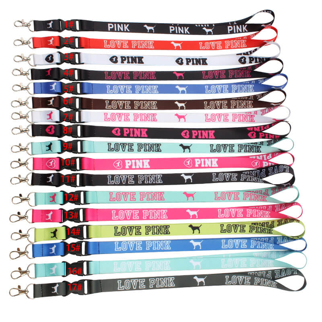 Custom Logo Printed Polyester Retractable Neck Lanyard