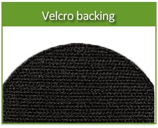 Velcro backing 