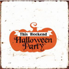 30X30cm High Quality Halloween Wall Mounted Tin sign