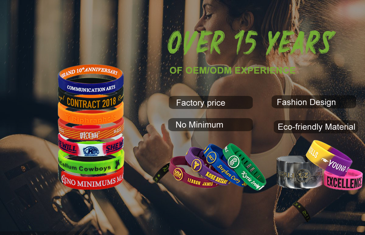 silicone printed wristband 