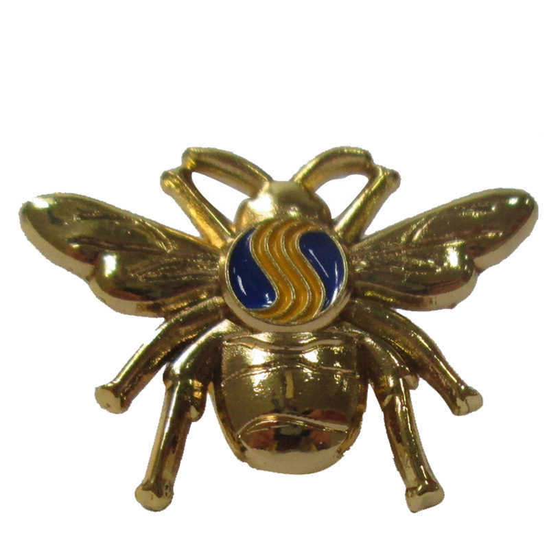 bee lapel pin zinc alloy