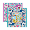 Custom Printed Logo Square Silk Scarf for Business Gifts