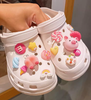 Removable Cartoon Cute PVC Crocs Charm Decoration For Shoes