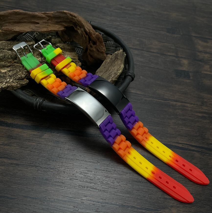 Metal Clip Blank Wristbands
