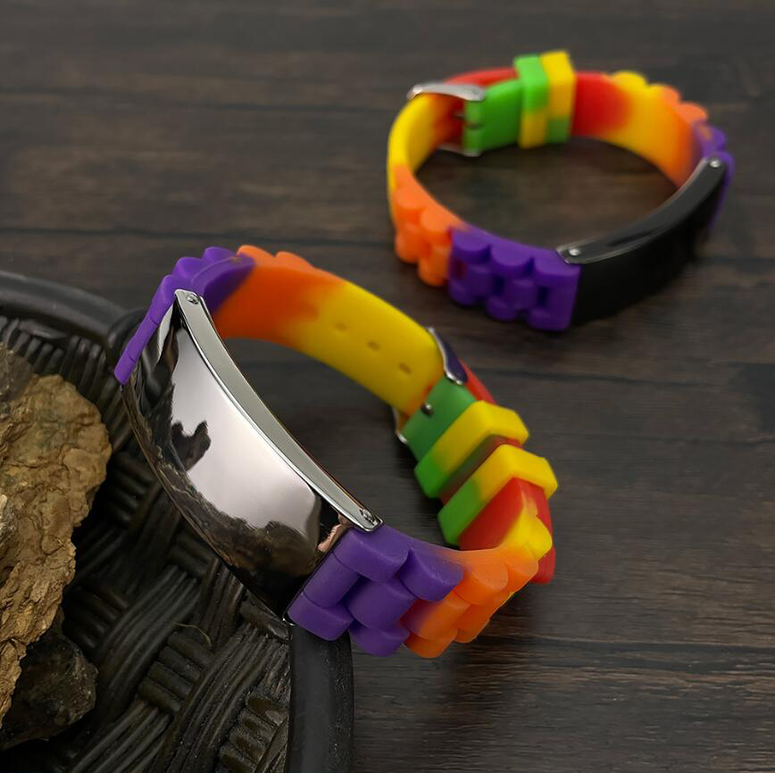 Metal Clip Blank Wristbands