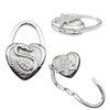 Custom Logo Heart Shape Handbag Hanger Purse Hook 