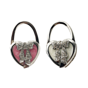 Custom Logo Heart Shape Handbag Hanger Purse Hook 