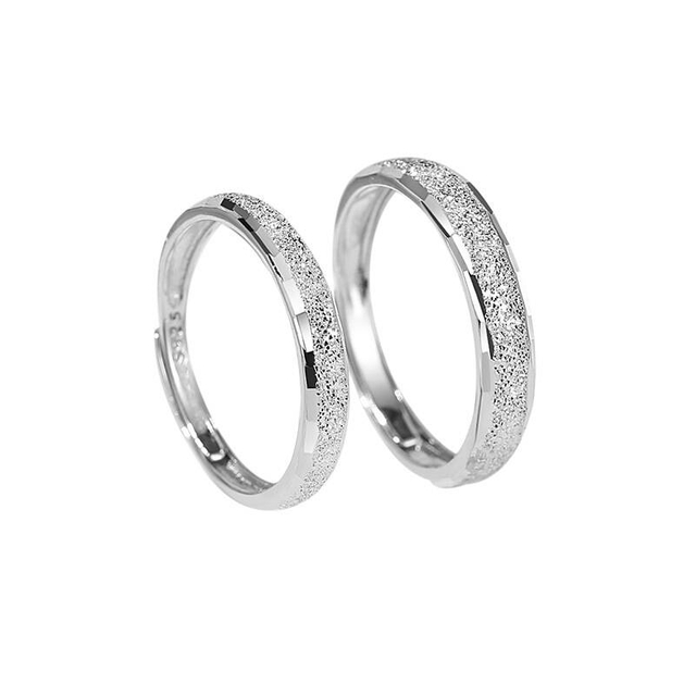 Valentine's Day Gift Jewelry 925 Sterling Silver Couple Ring