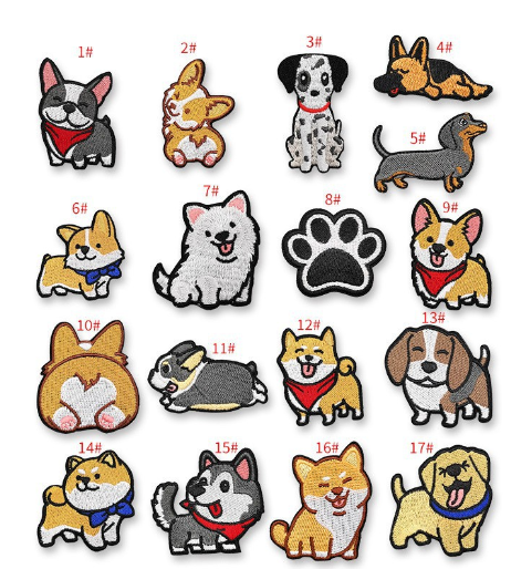 Various Working Support Medical Alert Service Dog Patches
