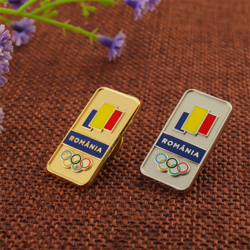 ROMANIA OLYMPIC PINS brass