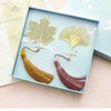Customized Fashion Gift Etched Hollow out Metal bookmark 