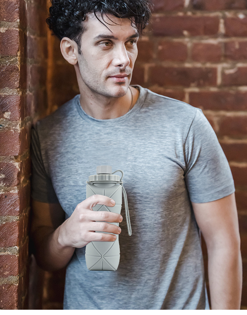 Silicone Foldable Drink Gym Travel Tumbler Cup