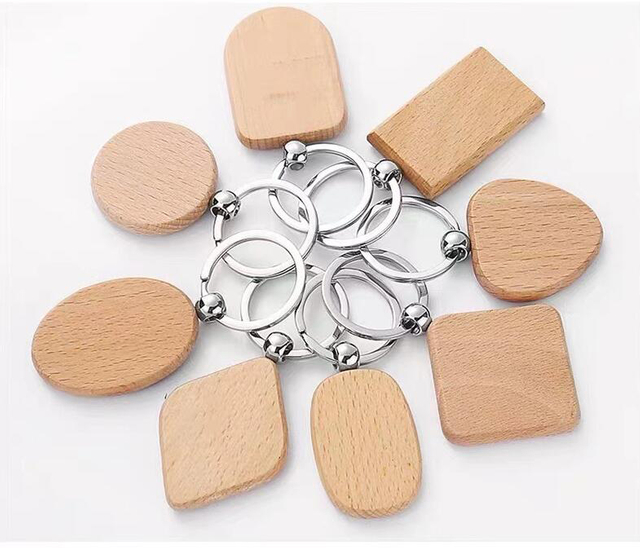Custom Eco Friendly Promotional Gift Wooden Keychain