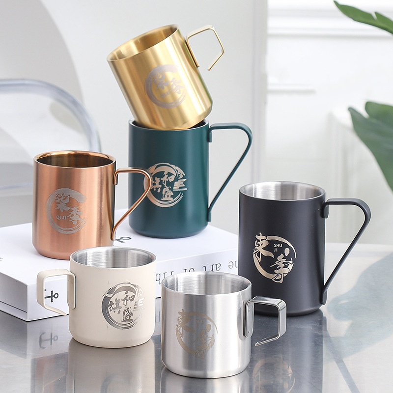 Metal Stainless Steel Coffee Mug Cup Bottle