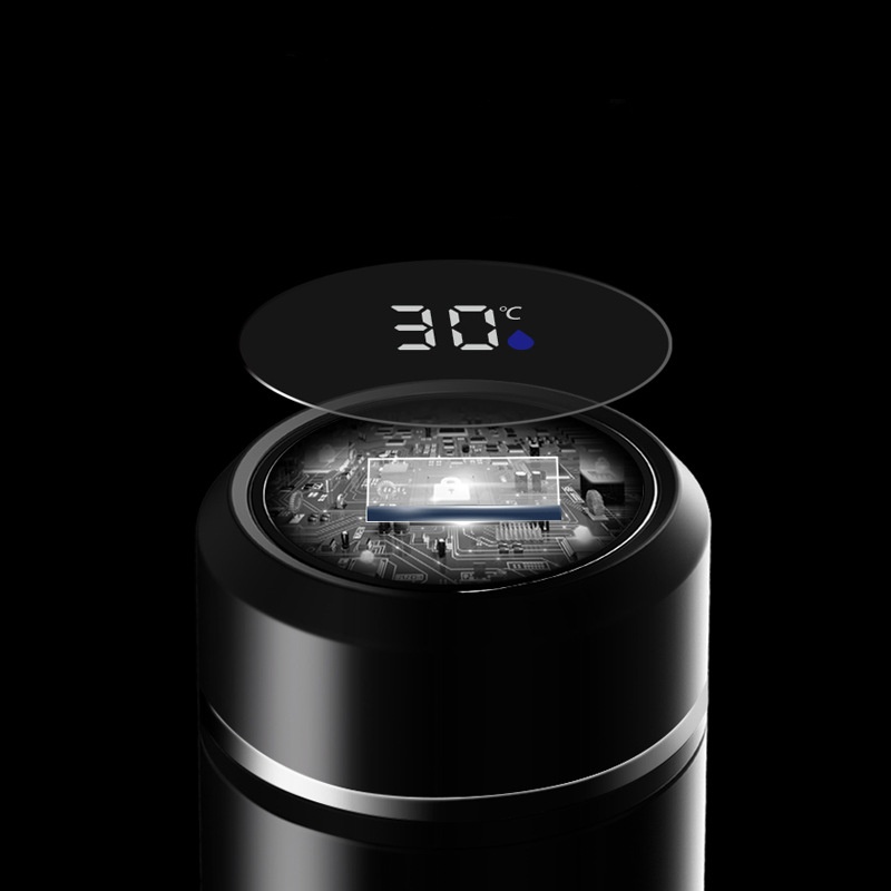 Stainless Steel Smart LED Temperature Display Vacuum Cup 