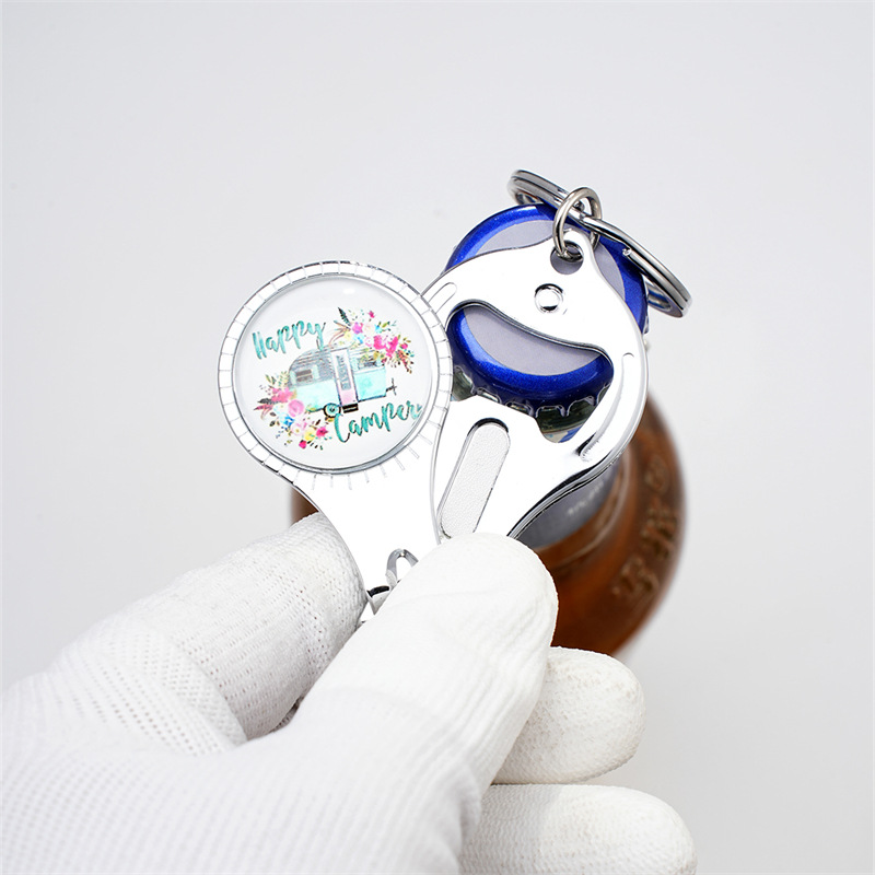 Bottle Opener Keychain Nail Clipper 