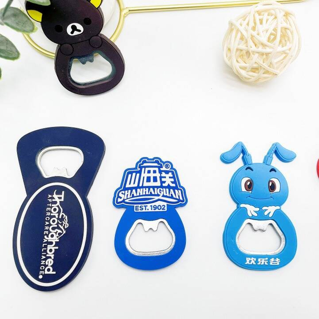 Custom Soft PVC Bottle Opener Manufacturer for Travel Gifts