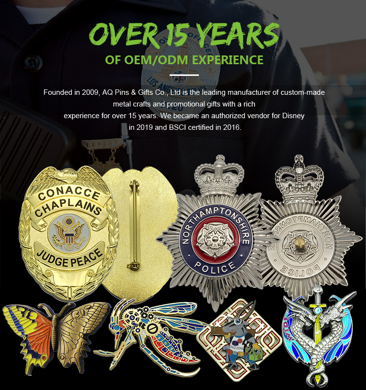 AQ Pins & Gifts police badge
