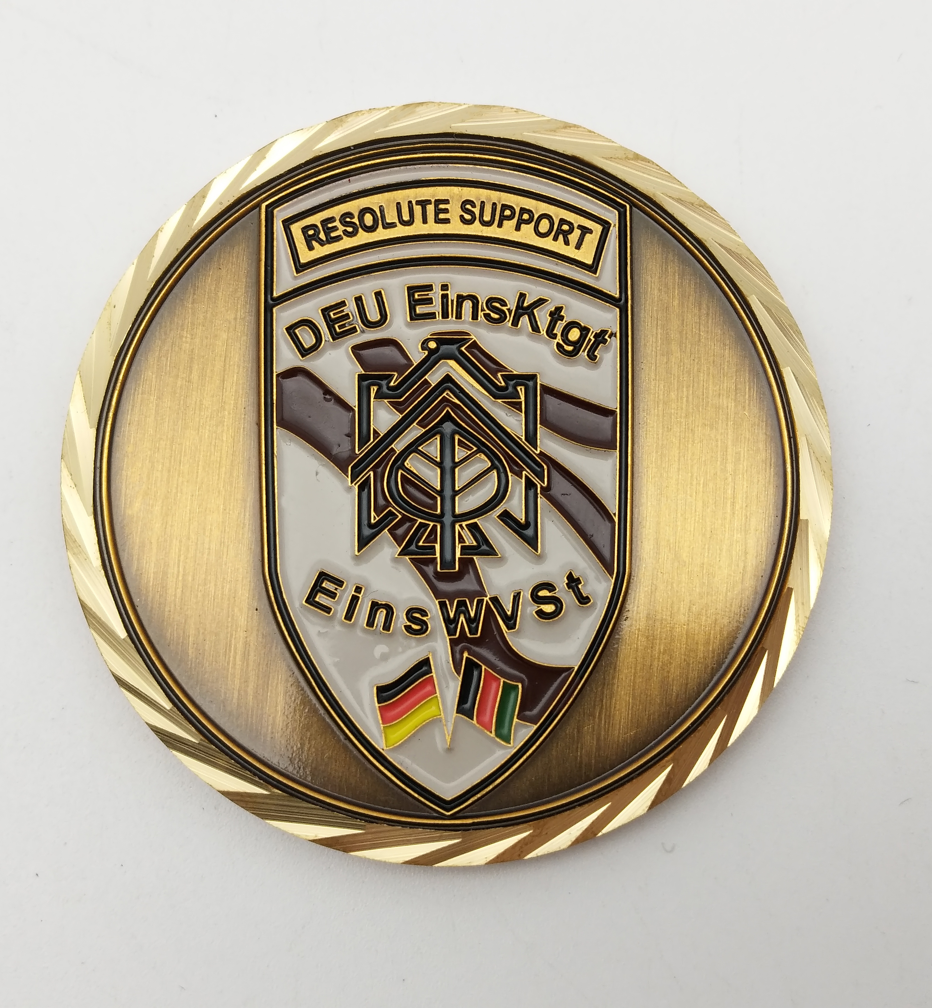 oblique line coin edge