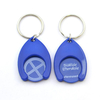 OEM Advertising Logo Printed Plastic Trolley Coin Keychain