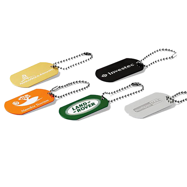 Promotional Blank Or Laser Engraving Logo Aluminum Dog Tags