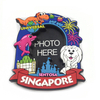 Custom Cartoon Gift PVC Rubber Photo Frame with Magnetic Back