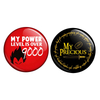 Customized Paper Wrapped Printed Button Badge with Tin Base 