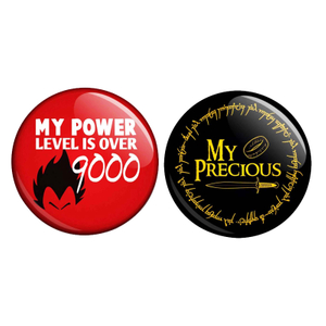 Customized Paper Wrapped Printed Button Badge with Tin Base 