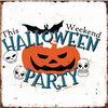 30X30cm High Quality Halloween Wall Mounted Tin sign