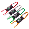 Outdoor Compass Carabiner Keychain with short lanyard