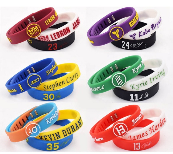 Embossed Silicone Bracelet 