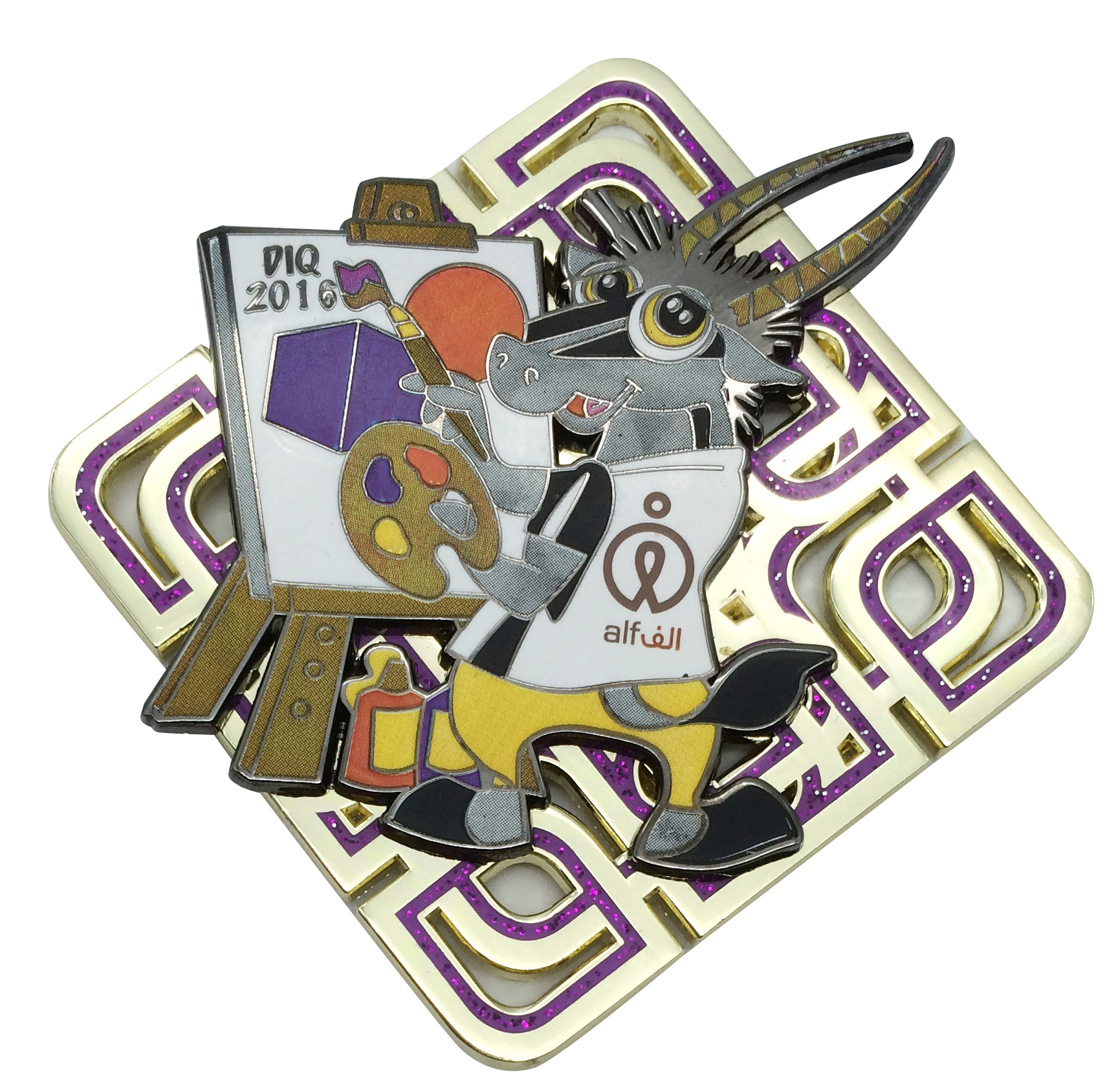 sheep carton lapel pin 