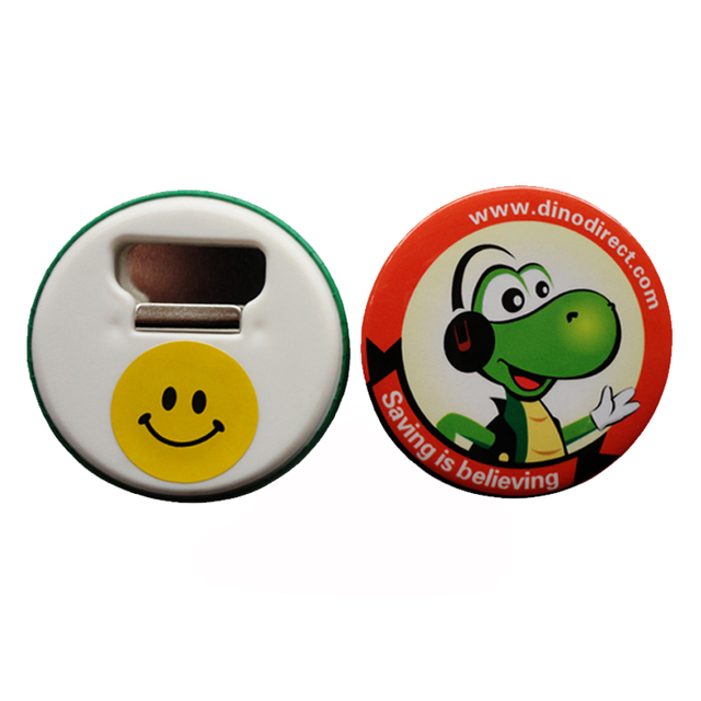 Custom Fashion Bottle Opener Tin Button Badge